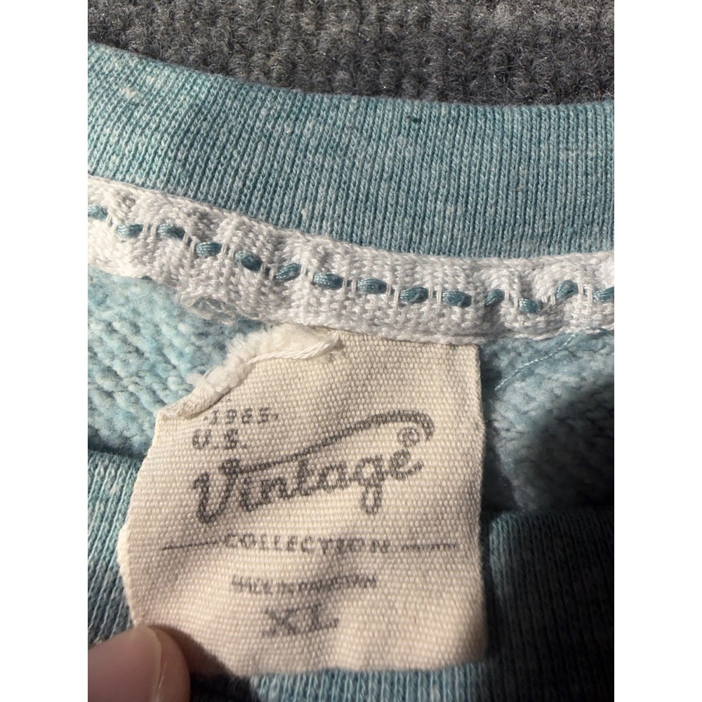 U.S. Vintage Sweatshirt Mens XL Blue Excellent Heathered Crewneck USW9397 - Picture 3 of 9